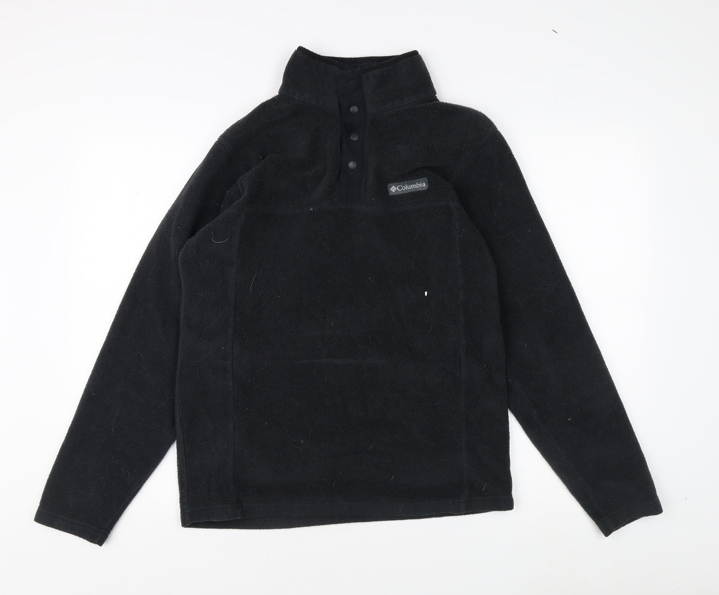 Columbia Men's Black Fleece Henley Sweatshirt S
