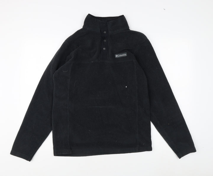 Columbia Men's Black Fleece Henley Sweatshirt S