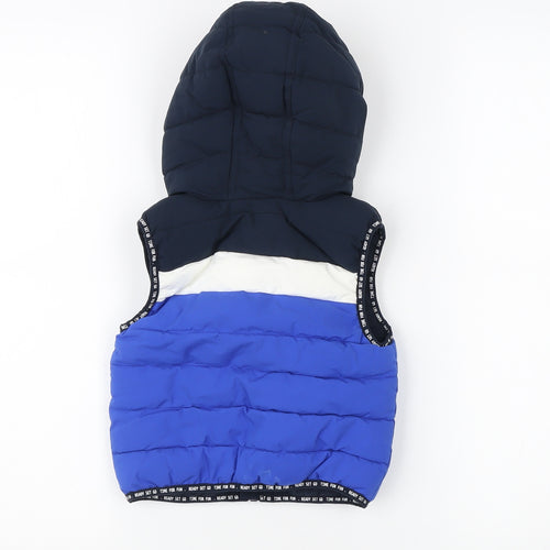 Next Unisex Blue Puffer Jacket 12-18 Months