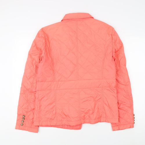 Lands' End Women's Pink Quilted Jacket, Size L