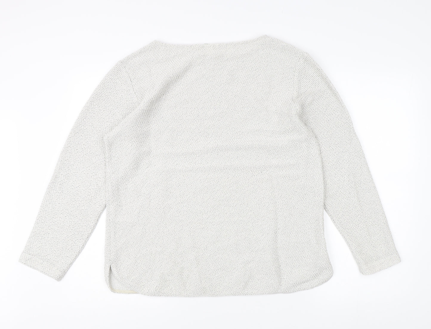 H&M Women's Ivory L Pullover Crew Neck Jumper