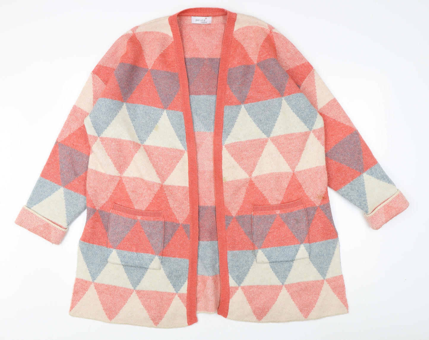 Marks and Spencer Women's Multicolour Open Front Cardigan L