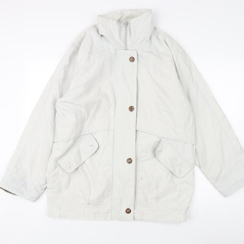 Nuage Women's White Mid-Length Jacket Size 10