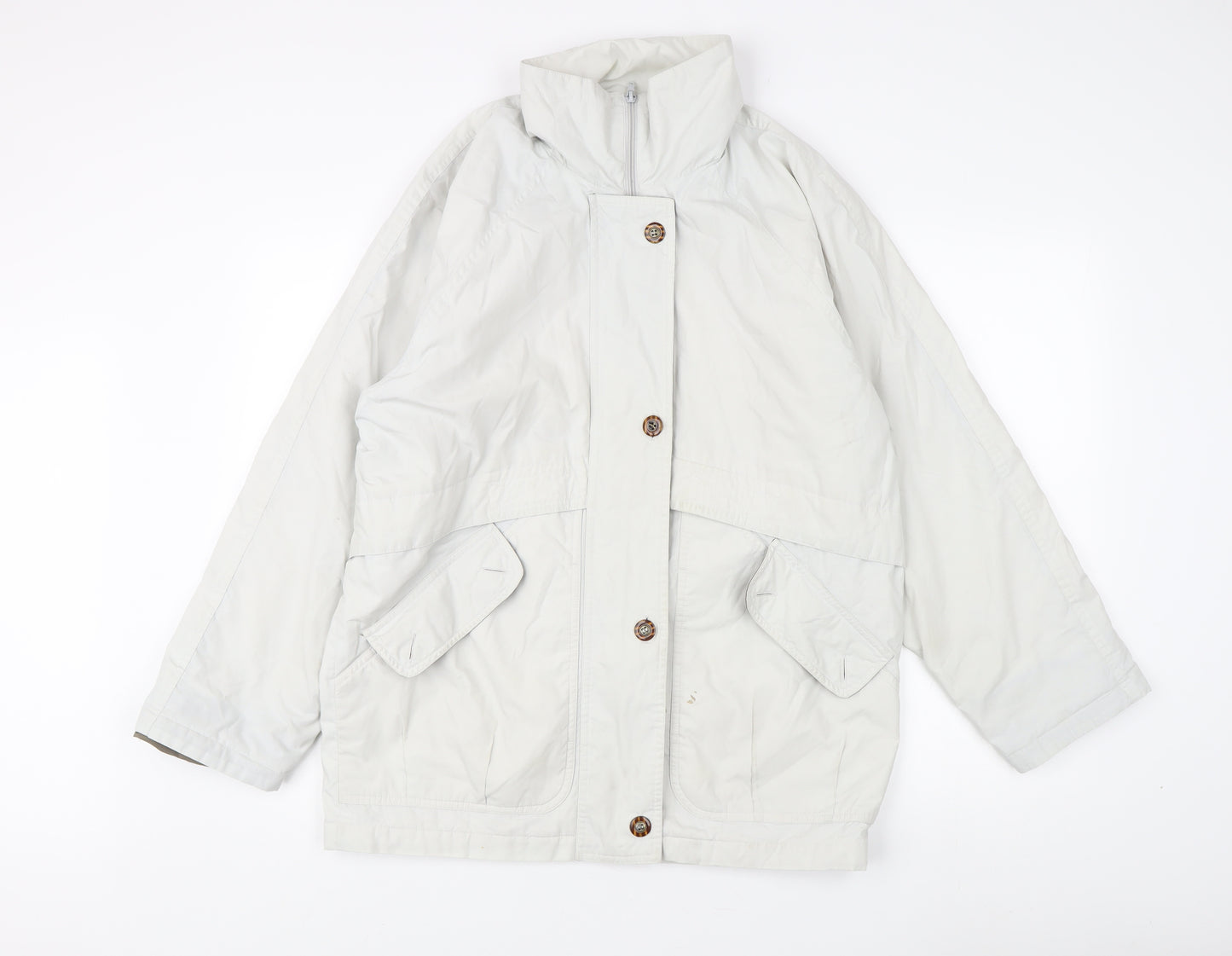 Nuage Women's White Mid-Length Jacket Size 10