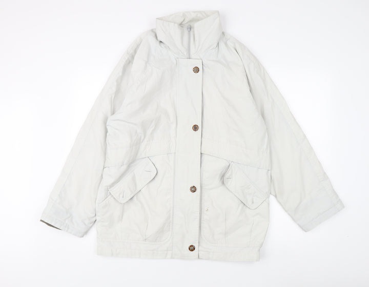Nuage Women's White Mid-Length Jacket Size 10