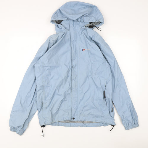 Berghaus Women's Blue Waterproof Rain Jacket, Size 12