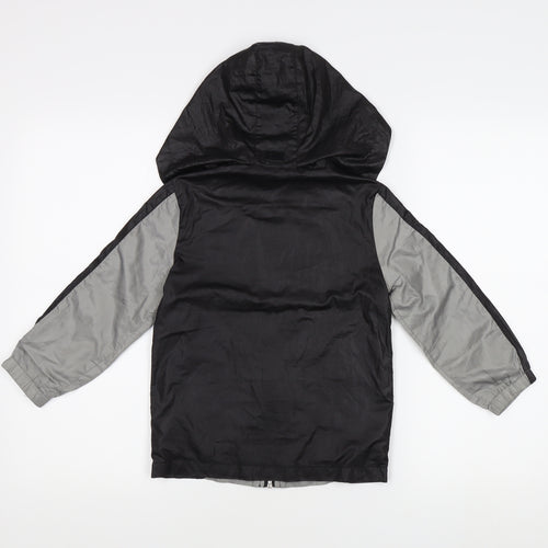 LA Gear Boys Black Grey Windbreaker Jacket Size 110