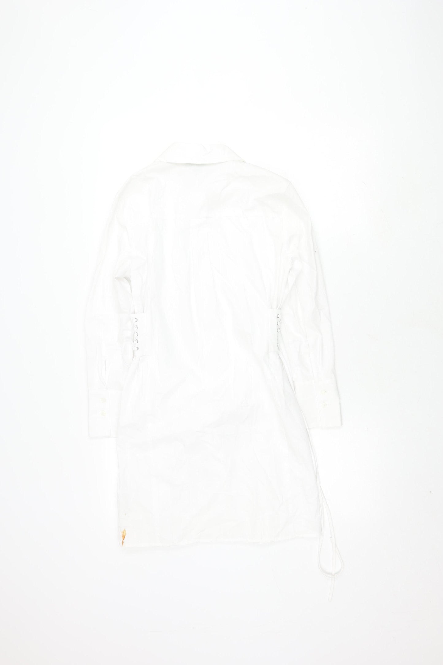 Topshop Women White Cotton Dress - Size 6