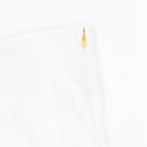 Topshop Women White Cotton Dress - Size 6