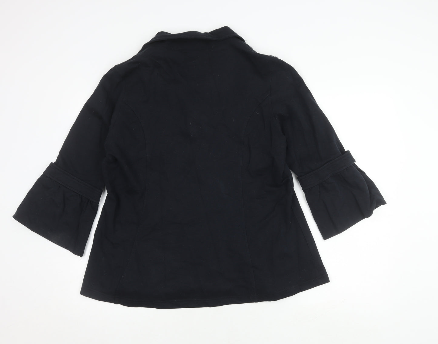 Mi Fresia Women's Black Buttoned Jacket XL