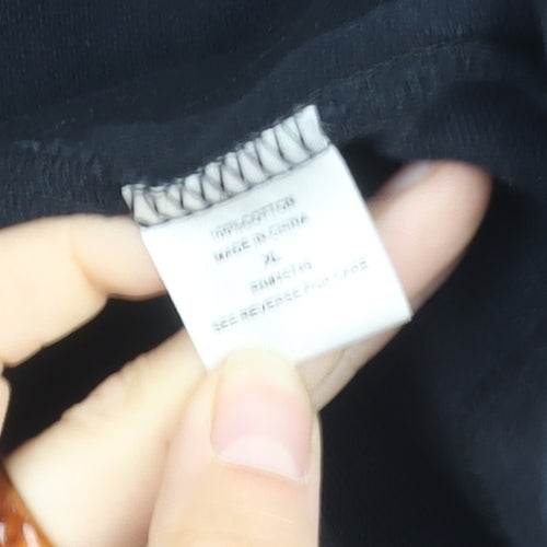 Mi Fresia Women's Black Buttoned Jacket XL