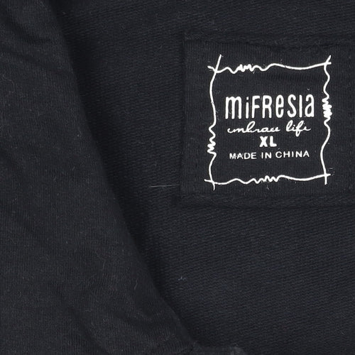 Mi Fresia Women's Black Buttoned Jacket XL