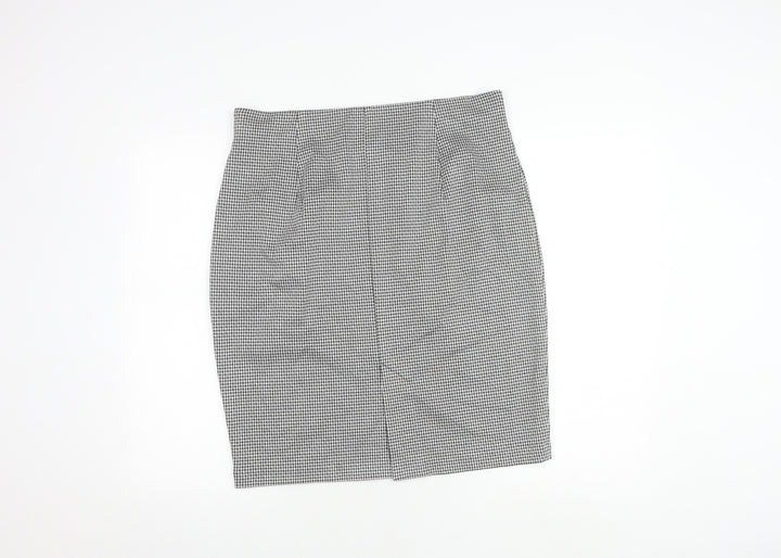 Marks and Spencer Women’s Black Check Pencil Skirt Size 16
