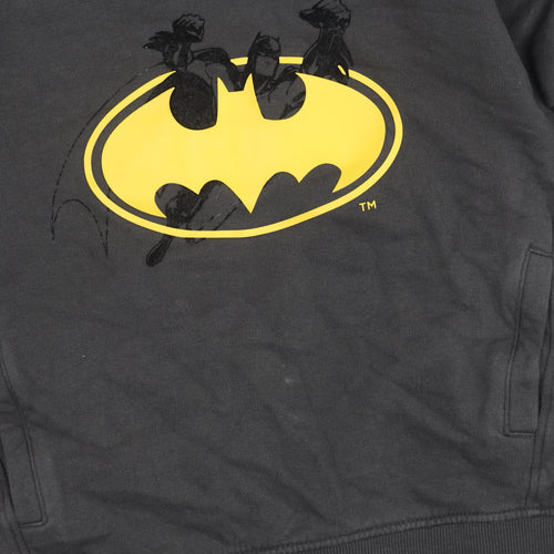 MNG Boys Black Batman Hoodie 9-10 Years Pullover