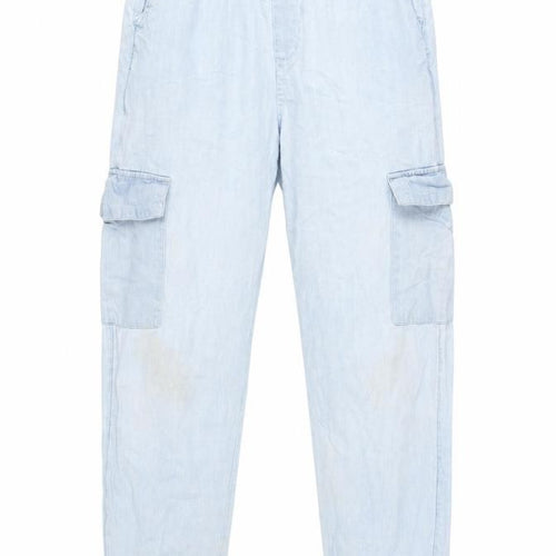 Abercrombie Kids Girls Blue Cargo Trousers, Size 13-14