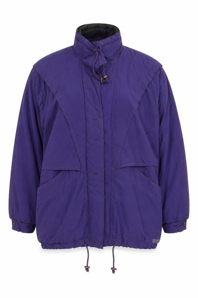 Front view of Dash Women’s Purple Windbreaker Jacket M