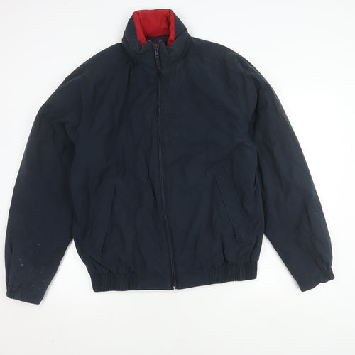 Marks and Spencer Men's Blue Bomber Jacket M