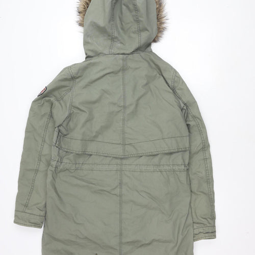 Tommy Hilfiger Women's Green Parka Jacket S