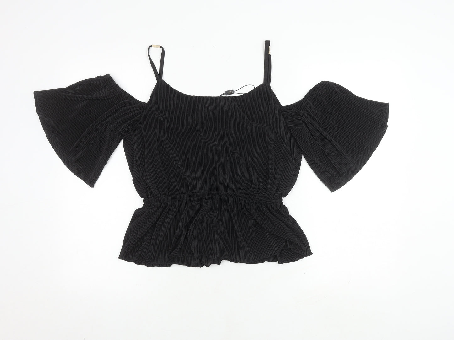 BIBA Women's Black Wrap Blouse, Size 10, New