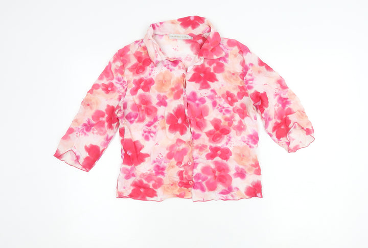 Cache Cache Women's Floral Button-Up Shirt Size 2