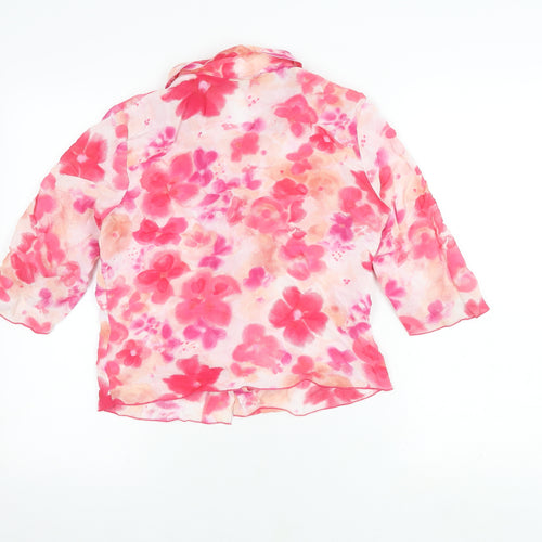 Cache Cache Women's Floral Button-Up Shirt Size 2