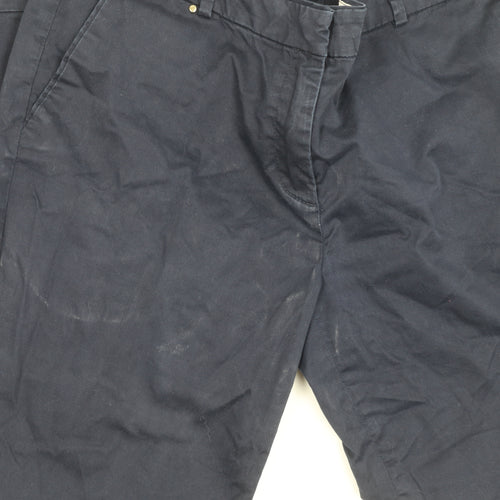 Esprit Men's Blue Chino Trousers L Regular Straight