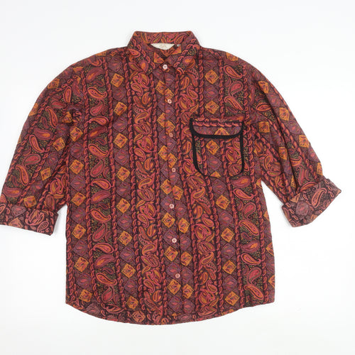 Cliff Unisex Multicoloured Paisley Button-Up Shirt