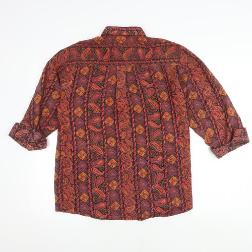 Cliff Unisex Multicoloured Paisley Button-Up Shirt