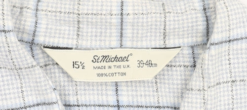 St Michael Men's Multicoloured Check Shirt 15.5