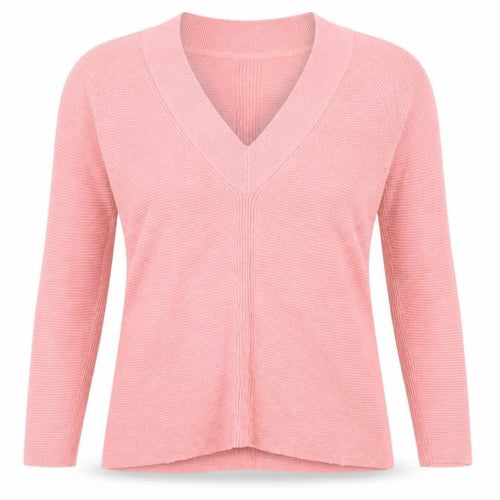 John Lewis Pink Cotton V-Neck Cardigan, Size 8, Women's
