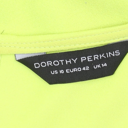 Dorothy Perkins Women’s Green Sleeveless Dress Size 14