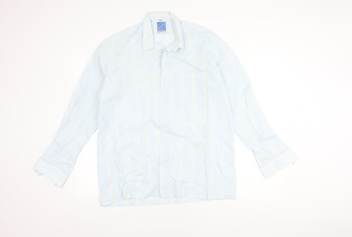 Henley Men's Multicoloured Casual Striped Long Sleeve Shirt