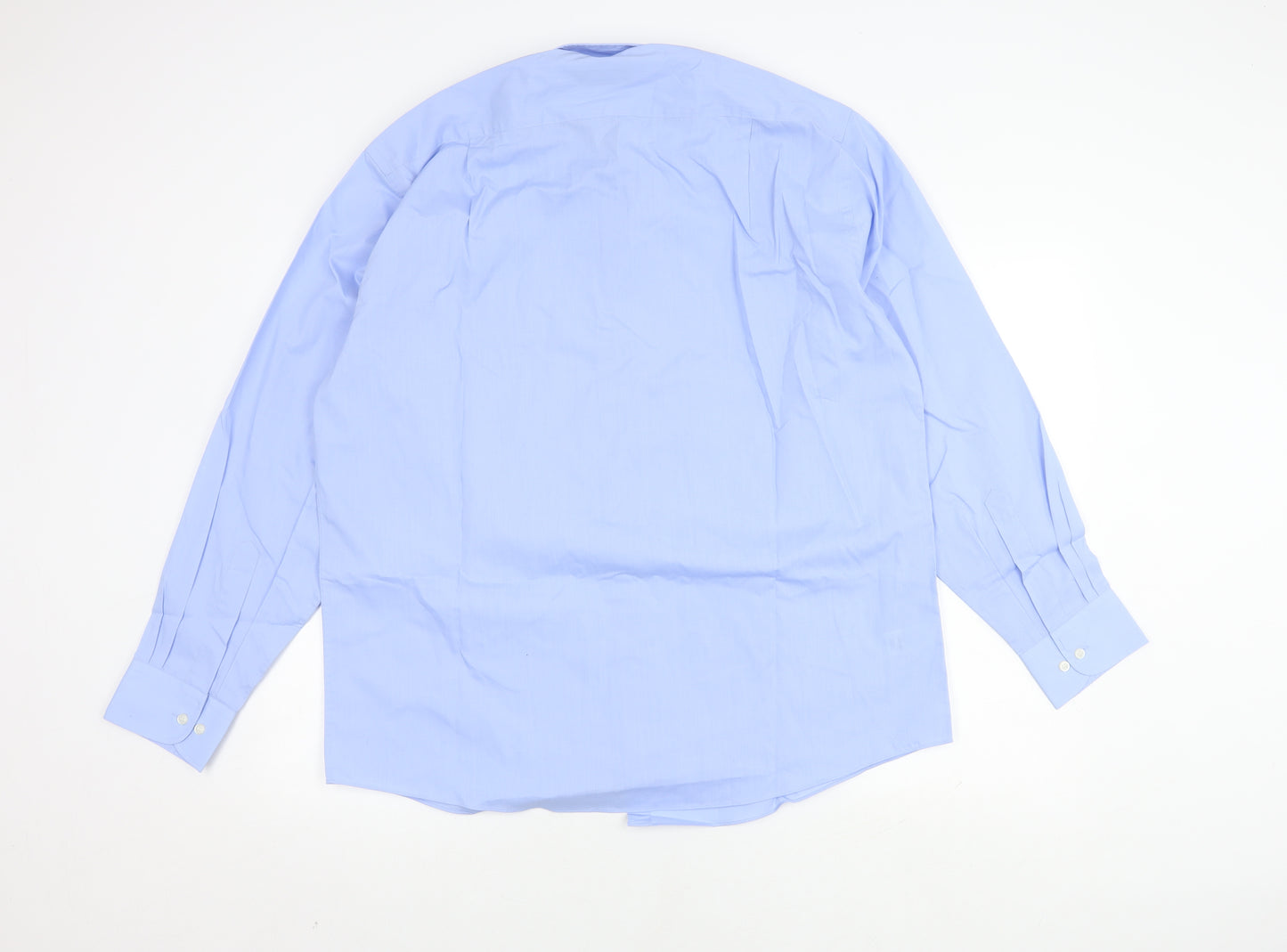 Marks and Spencer Men's Blue Long Sleeve Shirt 42