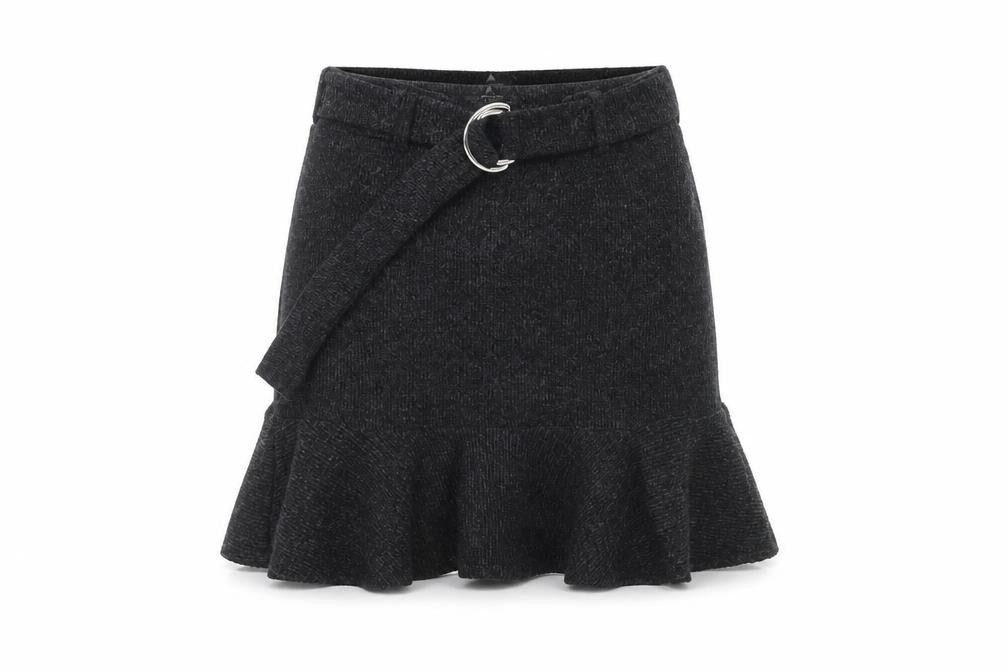 Front view of Bershka Women’s Black Skirt, size UK 12