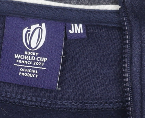 Boys Blue Rugby World Cup Jacket M - Hooded Full Zip