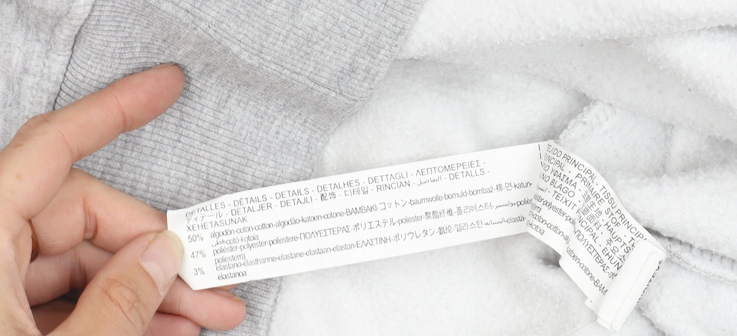 Zara Men's Grey XL Pullover Hoodie