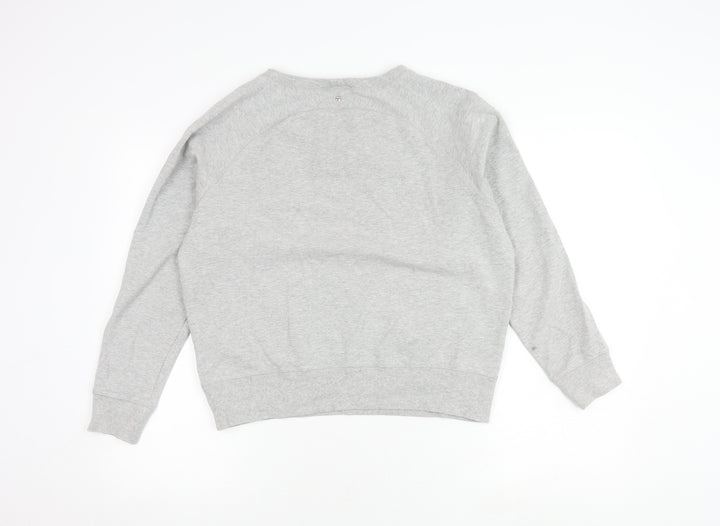 Diesel Women's Grey Logo Pullover Sweatshirt S