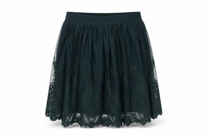 Forever 21 Women’s Green A-Line Short Lace Skirt