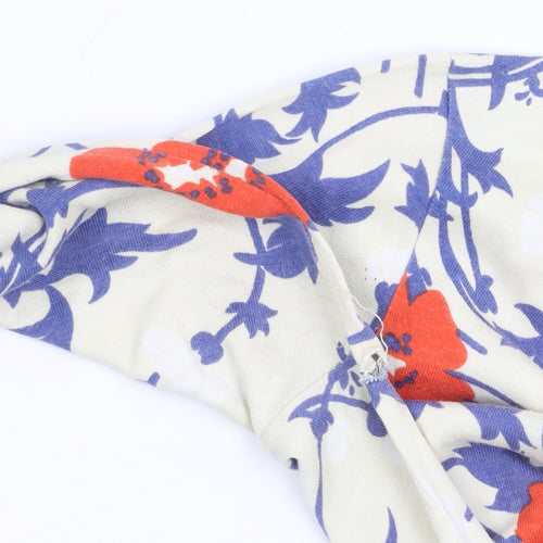 St Michael Women's Multicoloured Floral Top - Size 12