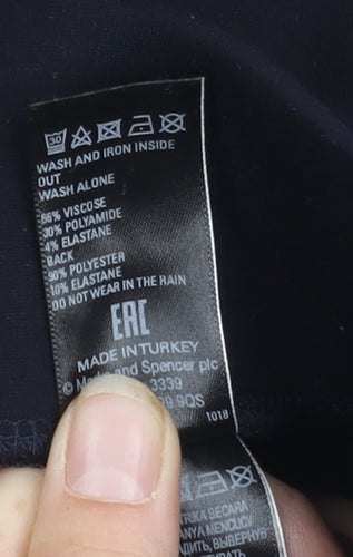 Marks and Spencer Women's Black Ankle Leggings Size 8