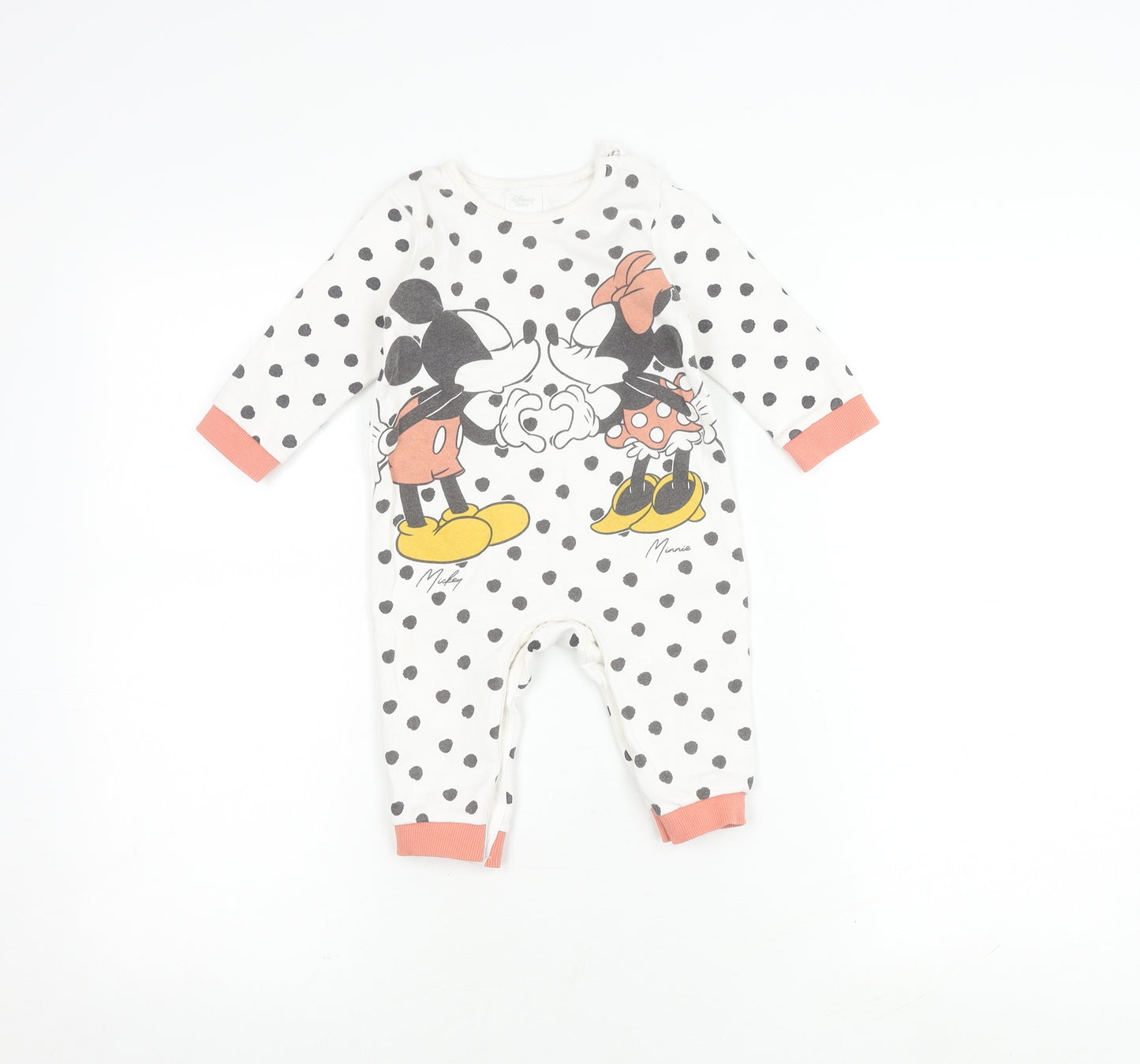 Disney Unisex Babygrow 6-9M Multicoloured Mickey Minnie
