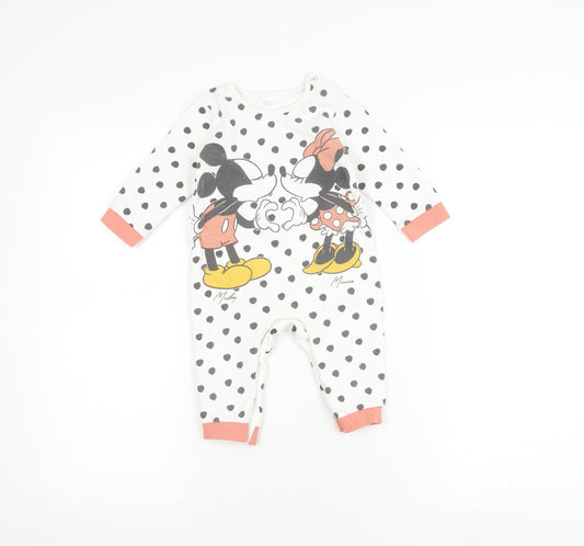 Disney Unisex Babygrow 6-9M Multicoloured Mickey Minnie