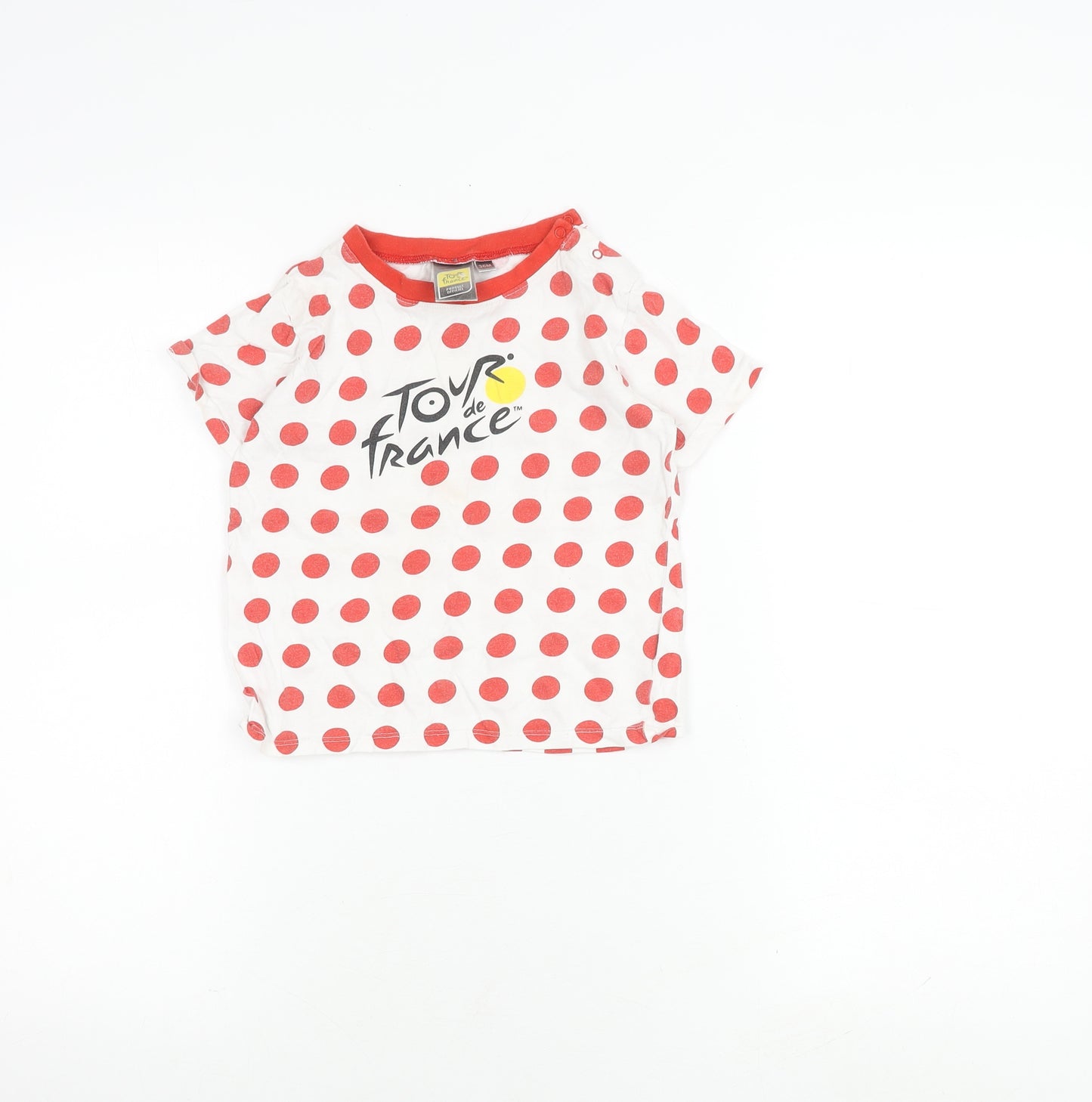 Tour de France Kids Polka Dot T-Shirt, Multicoloured, 3Y