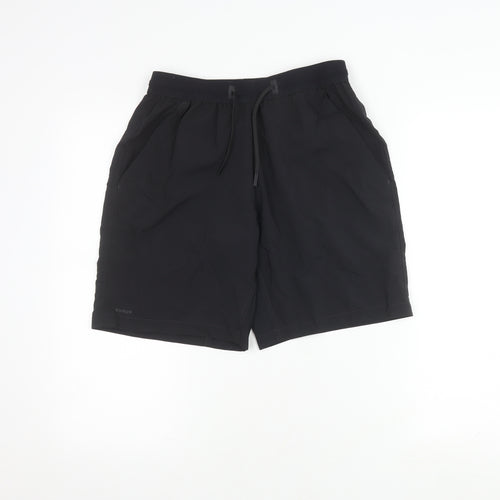 Decathlon Men's Black Athletic Running Shorts M