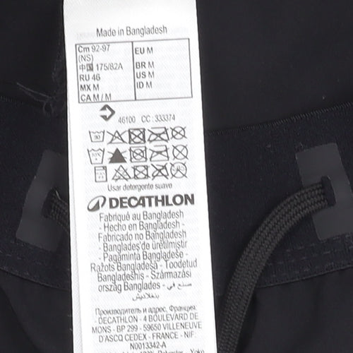 Decathlon Men's Black Athletic Running Shorts M