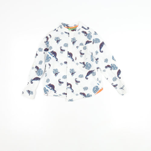 Mountain Warehouse Boys Animal Print Long Sleeve Shirt, 5-6 Years, White