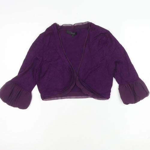 Coast Women's Purple Shrug XS Balloon Sleeve