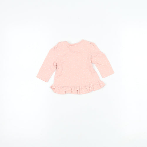 Disney Baby Pink Long Sleeve Minnie Mouse Top 0-3 Months