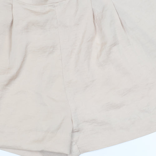 H&M Women's Beige Culotte Shorts Size 8