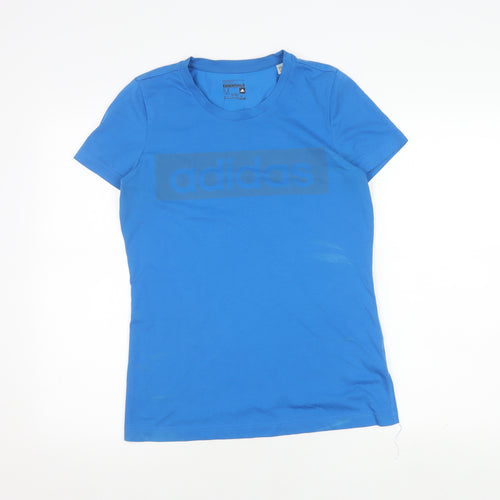 Adidas Men's M Blue Crew Neck Short Sleeve T-Shirt